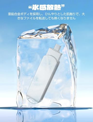 2TB 大容量 USBメモリ 2TB 大容量 USB&Type-C メモリ 外付けメモリ 360度回転 パソコン ノートパソコンに共通で使用可能 合金製 防水 防塵 耐久性 高速 Type-C シルバー