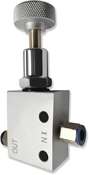 Universal Knob Adjustable Disk Drum Brake Proportioning Valve Silver Aluminum