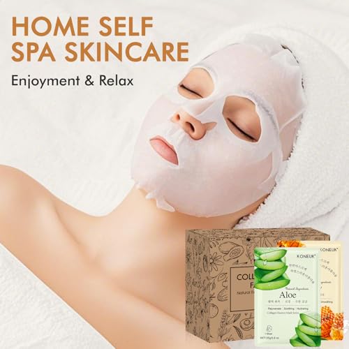 Image of 84 Pack Collagen Face Masks Skincare for Women, Hydrating & Moisturizing