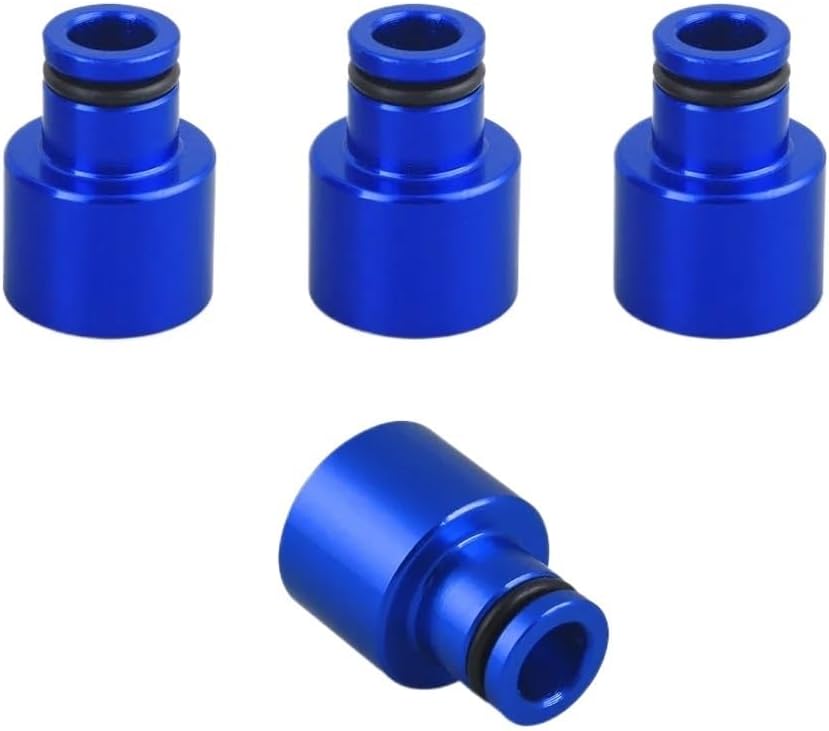 Fuel Injector Top Hat Adapters Compatible With H Civic and Acura RDX B16 B18 D16 Engines Fuel Common Rail(Red)