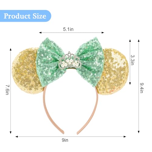 Image of FANYITY Mouse Ears, Sequin Mouse Ears Headband for Boys Girls Women Halloween Birthday Party