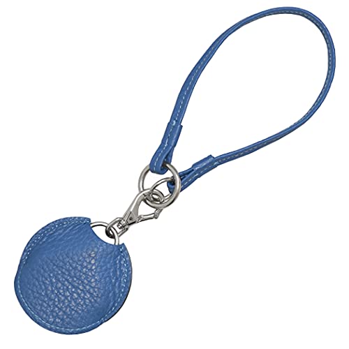 GUARDIAN セキュリティタグ スマートトラッカー 紛失防止 だけじゃない 盗難防止 動きを知らせる スマホも探せる 多機能型 バッグチャーム 革 レディース メンズ Grayish blue グレイッシュブルー