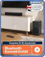 Oakcastle SB40 Xtra Soundbar für TV Geräte, 90W 2.1 Sound bar mit Subwoofer – Ansicht 4