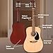 Fender Dreadnought Acoustic Guitar - Natural Bundle with Gig Bag, Strap, Strings, Picks, and Austin Bazaar Instructional Video