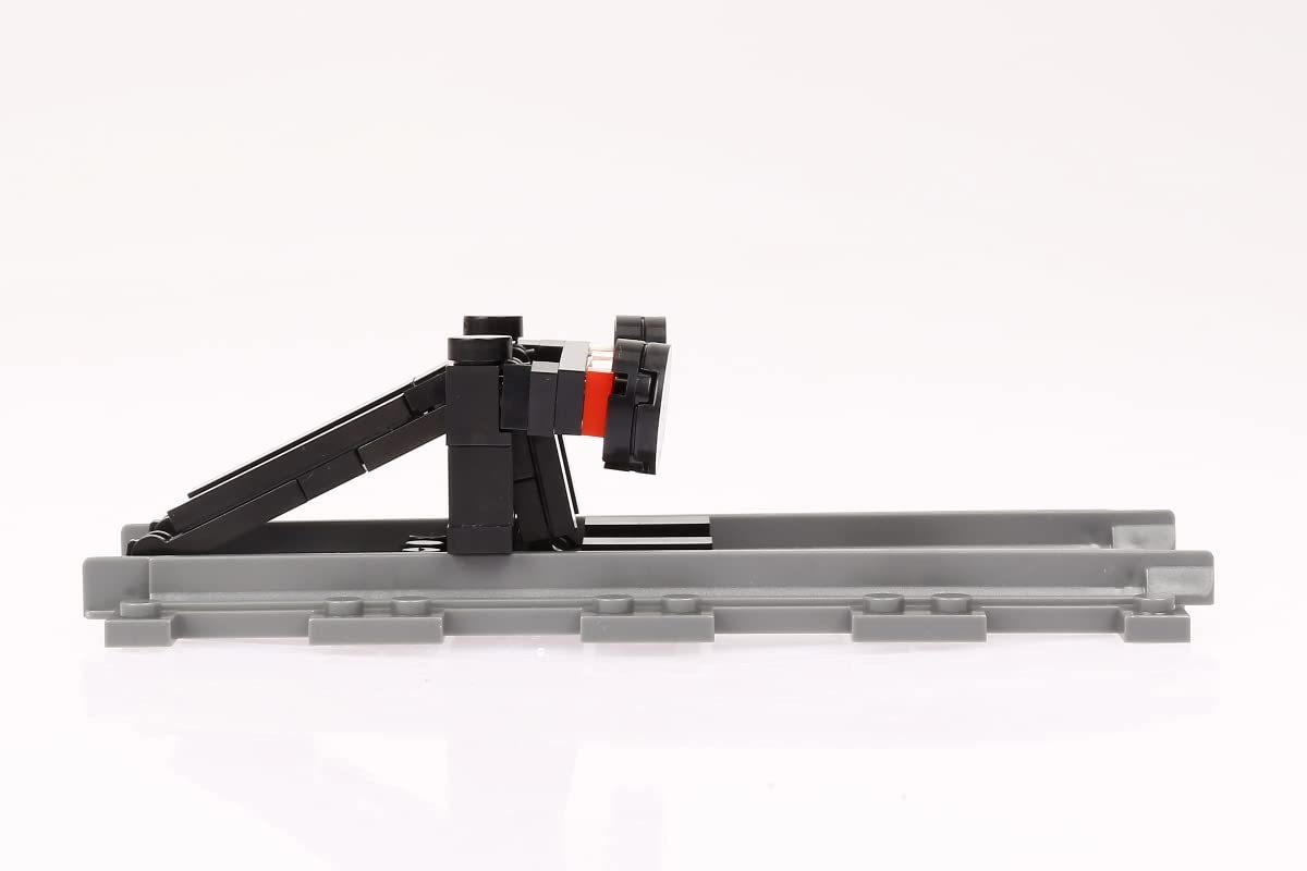 Steinchenshop Prellbock Für Eisenbahn - 74 Teile Klemmbaustein Set