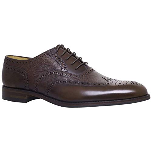 Loake Mens Lowick Leather Dark Brown Shoes 9 Us #TOP25