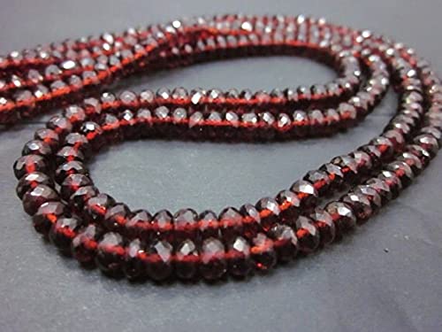 Garnet Mozambique faceted rondelle 6 mm pour créer des bijoux bohèmes