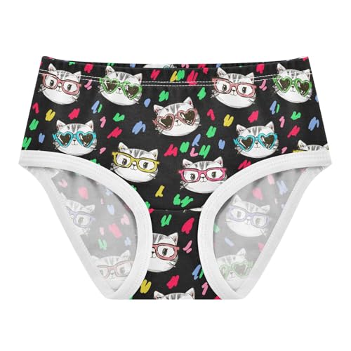 Little Girl Underwear Toddler Panties Kids Undies Cat Colorful Soft Cotton Briefs 2T-8Y