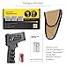 Kameasu Infrared Thermometer Gun -58°F-2012°F(-50°F-1100°F) Oven Thermometer Griddle Accessories for Cooking BBQ Kitchen Industrial Home Use Adjustable Emissivity 50:1 (KM-IT1100)