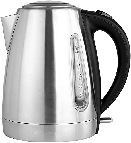 Hervidor eléctrico inalámbrico 1.7L acero inoxidable blanco