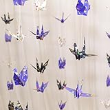 TOTIEJFJ Weltraum-Dinosaurier-Kranich-Girlanden zum Aufhängen (3 Stränge x 1,6 m), bunte Planeten-...