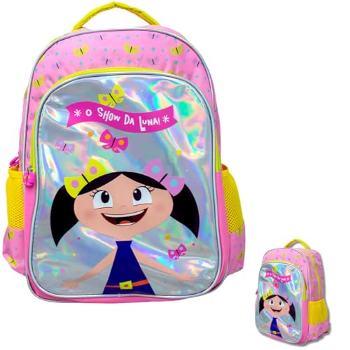 Mochila Escolar Infantil Meninas Show da Luna Grande 42 Cm (Rosa)
