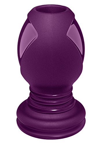 Doc Johnson Platinum Premium Silicone - The Stretch - Hollow Butt Plug - Large - Purple