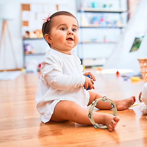 OFFSCH Pandeiro Círculo Crianças Brinquedos Musicais Percussão Tambor De Mão Jingle Bells Brinquedos