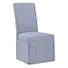 OSP Home Furnishings Adalynn Slipcover Dining Chair 2-Pack with Solid Wood Frame, Navy Stripe Fabric