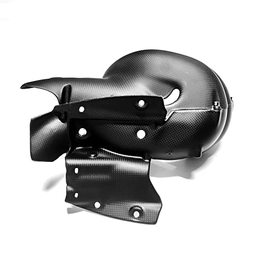 Fibra de carbono real para Ducati Panigale V4 protector térmico escape 7