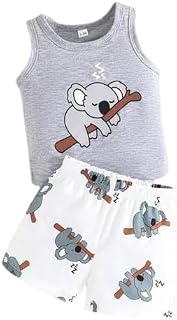 Kid Boys Cotton Blend Panda Printed Cotton Blend Top & Bottom Clothing Set Price In India