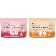 NativePath Hydrate Stick Pack Mixed Berry & Tangerine Bundle Zero Sugar Electrolytes with BCAAs