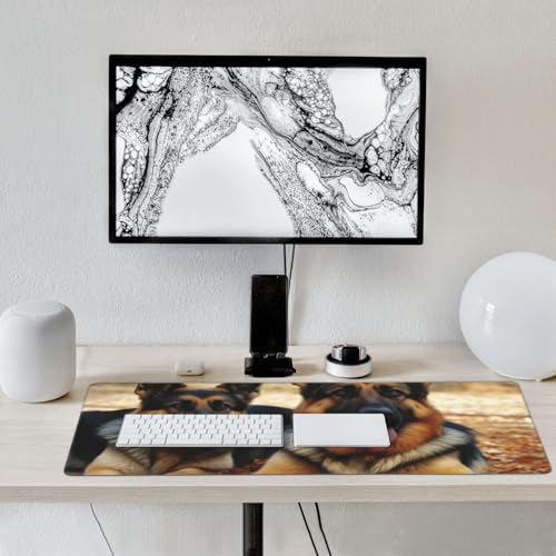 Tapis de souris long antidérapant XXL et stable pour clavier d'ordinateur