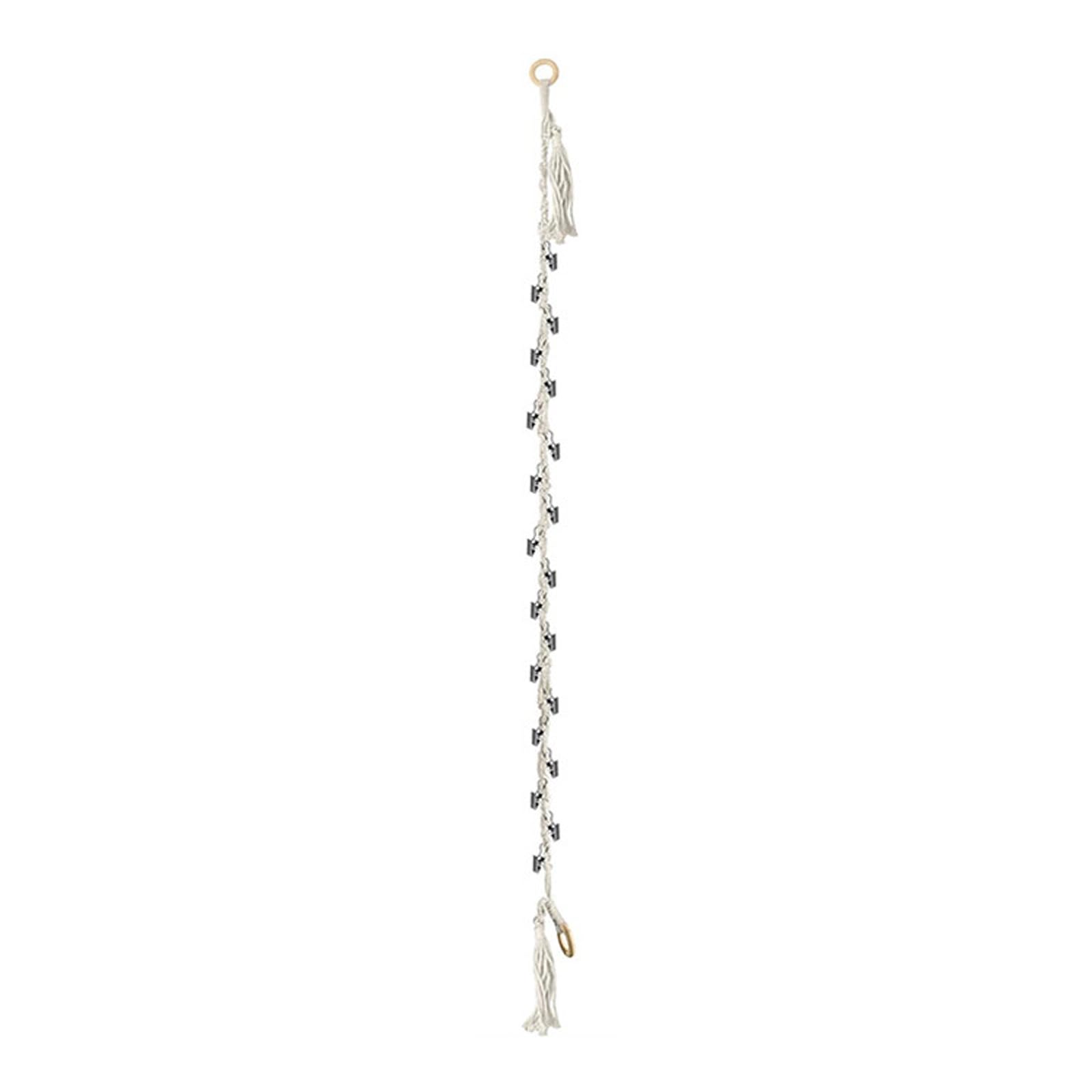 NVOQILIN Multipurpose Toy Hanging Organiser Chain 2 Meters with 20 Clips Washable Home Decoration Storage Organiser Clip Chain