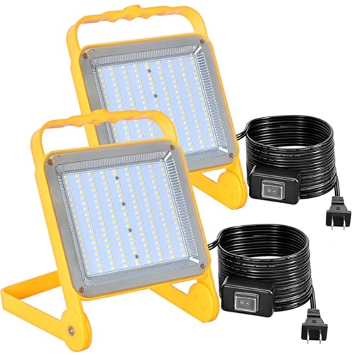 2 Pack LED Temporary Work Light with 10FT 18AWG US