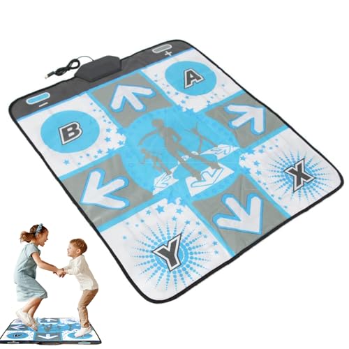 Estera de baile para adultos, alfombra de baile para niños, Manta de baile con almohadilla electrónica de panel táctil de cuatro vías, Cómoda manta de juego de alfombra de piso para trabajadores amas