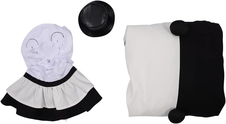 Feeriay Art Clown Cosplay Costume Outfits the Killer Art Clown Jumpsuit Bodysuit Headgear for Halloween - Image 6