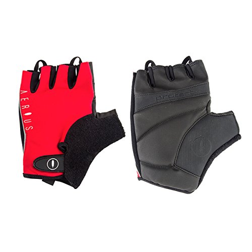 AERIUS Classic Short Finger Cycling Gloves - SO-2202 (Red - L)