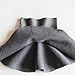 Girls Knitted A-Line Skirt Stretchy High Waisted Flared Cute Pleated Skater Uniform Skirts for 3-13 Years
