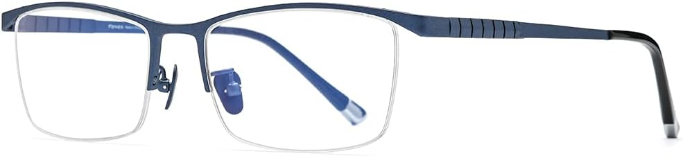 FONEX Titanium Glasses Frame for Men,Square Eyewear Full Optical Eyeglasses F85641