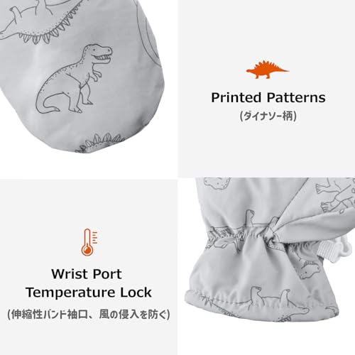 Azarxis Baby Winter Mittens Kid Toddler Warm Gloves Fleece Lined Thermal Windproof for Infant Boys Girls Children Snow Skiing4