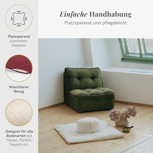 Meditationsmatte Lotuscrafts Zabuton Standard 4cm Dicke