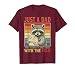Just a dad who Always Came Back with The Milk Fathers Day T-Shirt, Men, Burgundy, Large
