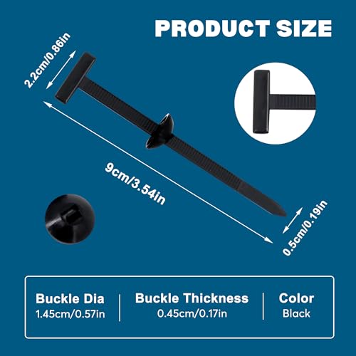 Nylon Universal Cable Tie Buckle for Car 100pcs Heavy - image 6