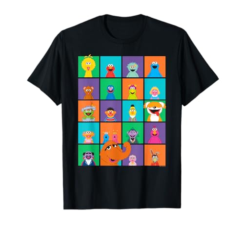 セサミストリート Sesame Street Character Squares Tシャツのサムネイル