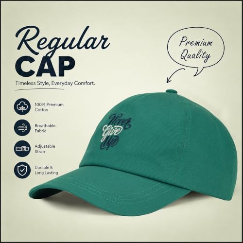 Image of Feathers Cotton Cap for Men & Women | Adjustable Baseball Unisex Caps | Breathable Outdoor Running, Gym & Travel Hat | Styles Cap for Men