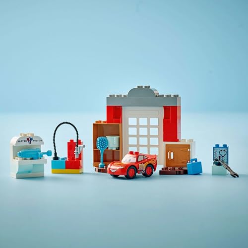 Image of LEGO DUPLO│Disney and Pixar Cars McQueen's Visit to Doc's Garage 10456 Building Blocks Toys for 2+ Gift for Boys and Girls