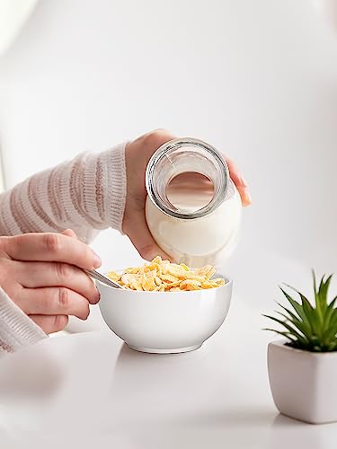 Yedio Small Bowls Set, White Ceramic Bowls Of 6, 10 Oz Porcelain Bowl For Kitchen Dessert Rice Side Dish Snack Soup Fruits Cereal Ice Cream thumb #2