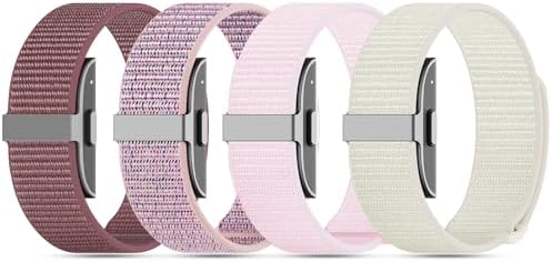 4-Pack Muti-color Nylon Loop Sport Hume Band Replacement Strap Compatible with Hume Health Band image 3