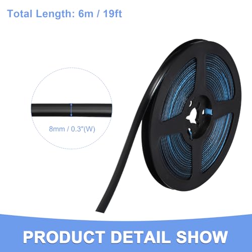 Image of Caulk Tape Sealant Strip - 2 Pack Flexible Trim Self-Adhesive Caulking Tape for Kitchen Bathroom Toilet Wall Corner Floor - PVC Decorative Tape - (0.3-inch x 39-ft Black)