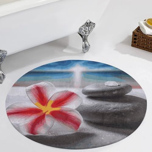 Alfombra pequeña lavable con diseño zen y textura mullida 6