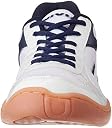 Nivia Flash Shoe Badminton Shoes for Mens, Rubber Sole with PVC Synthetic Leather Upper and mesh for Sports, Badminton, Volleyball, Squash, Table Tennis, (White Blue) UK - 6 gallery image