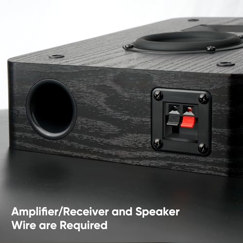 Image of Saiyin On-Wall Speakers (Pair),Flexible Install Wall-Mountable Surround Speaker,4 Ohms,3.5-Inch Woofer with Horn Tweeter,2-Way Passive Speakers for Home Theater, Living Room,Office