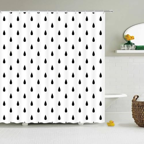 Rideau de douche anti moisissure en polyester pour éliminer l'humidité