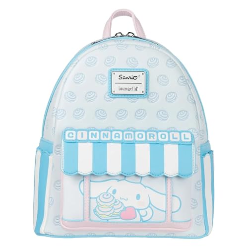 Loungefly Minimochila Sanrio Cinnamoroll Sweet Shop | Couro sintético, alças ajustáveis, mini mochila