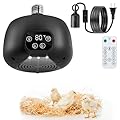 Gulfmew 1 Pack Chicken Coop Heater with Remote, 200W Chicken Coop Warmer Temperature Control with Lights, Heat Lamps for Chickens with Digital Display and 5Ft Cable for Reptiles/Duck/Lizard