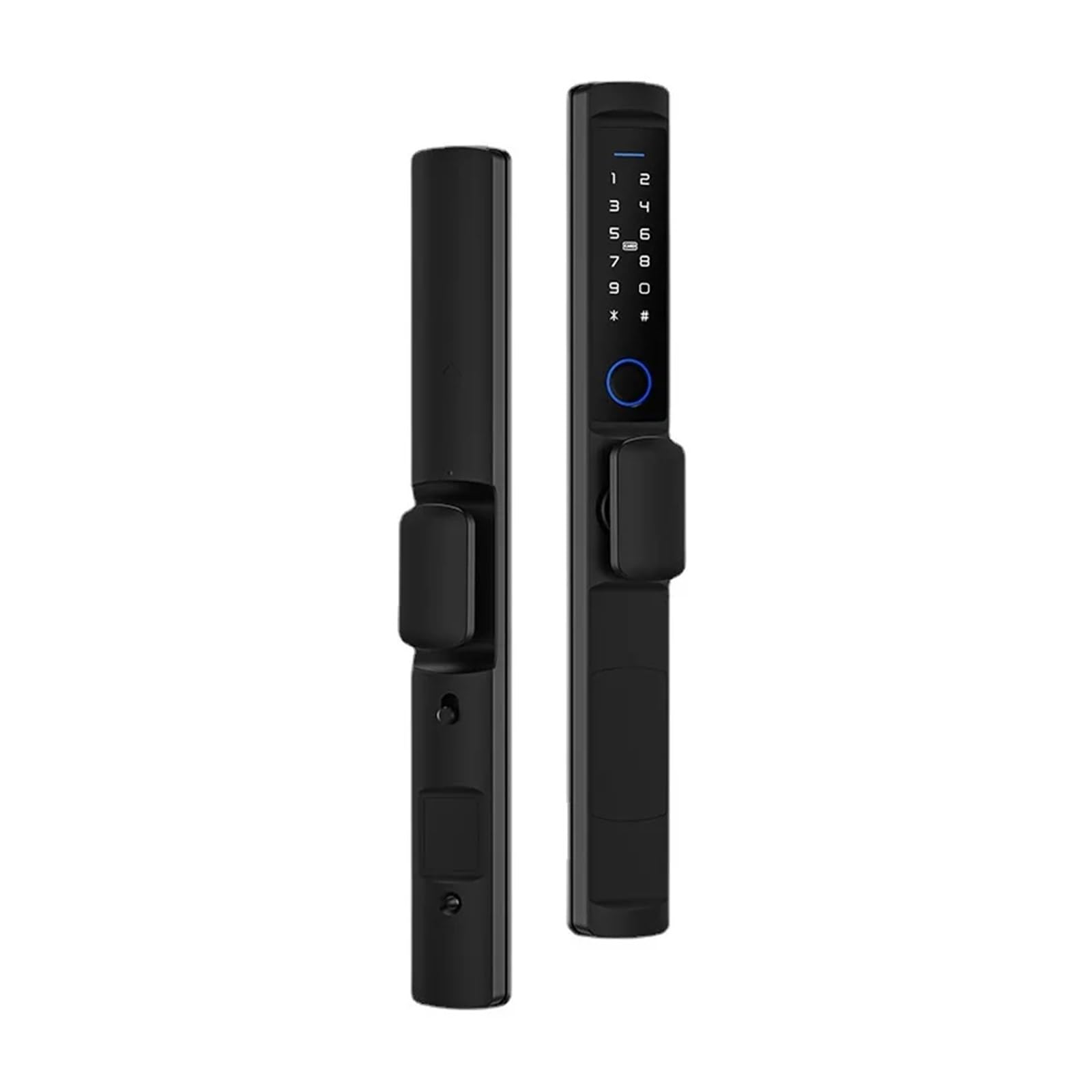 Serratura Smart, Serratura Impermeabile For Impronte Digitali Ponte Rotto Serratura A Combinazione Con Maniglia Bassa In Alluminio Porta A Doppia Porta Cortile In Lega Di Alluminio Intellinte ,Smart L
