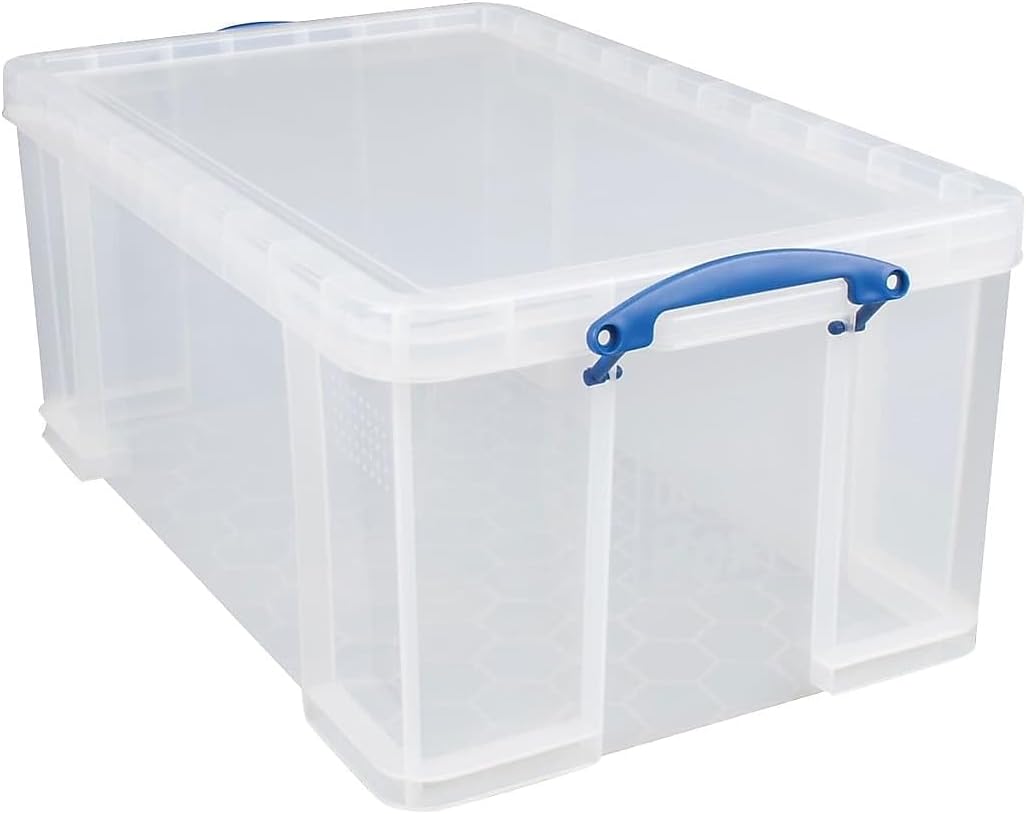 """Really Useful 64 Litre Storage Box, Clear"""