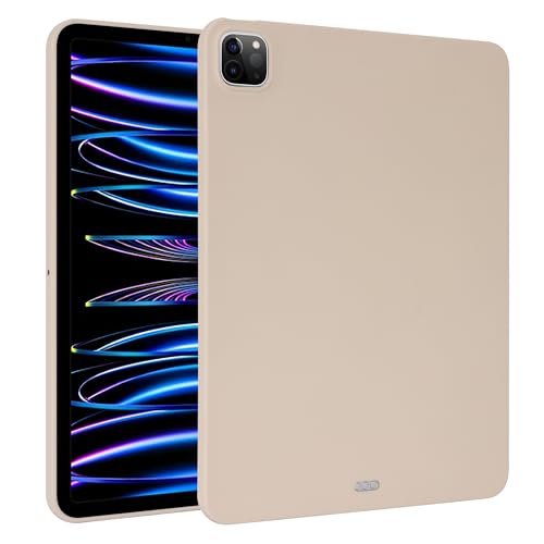 Coque iPad Pro 13 2024 en silicone TPU beige protection mate fine