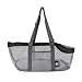 Hundetragetasche Sommer Tragtasche Mesh Atmungsaktiv Transporttasche Hunde Katze Hundtasche mit Schultergurt Schultertasche Robust Faltbar Katzentasche Sichtbar Welpentasche Outdoor Resie